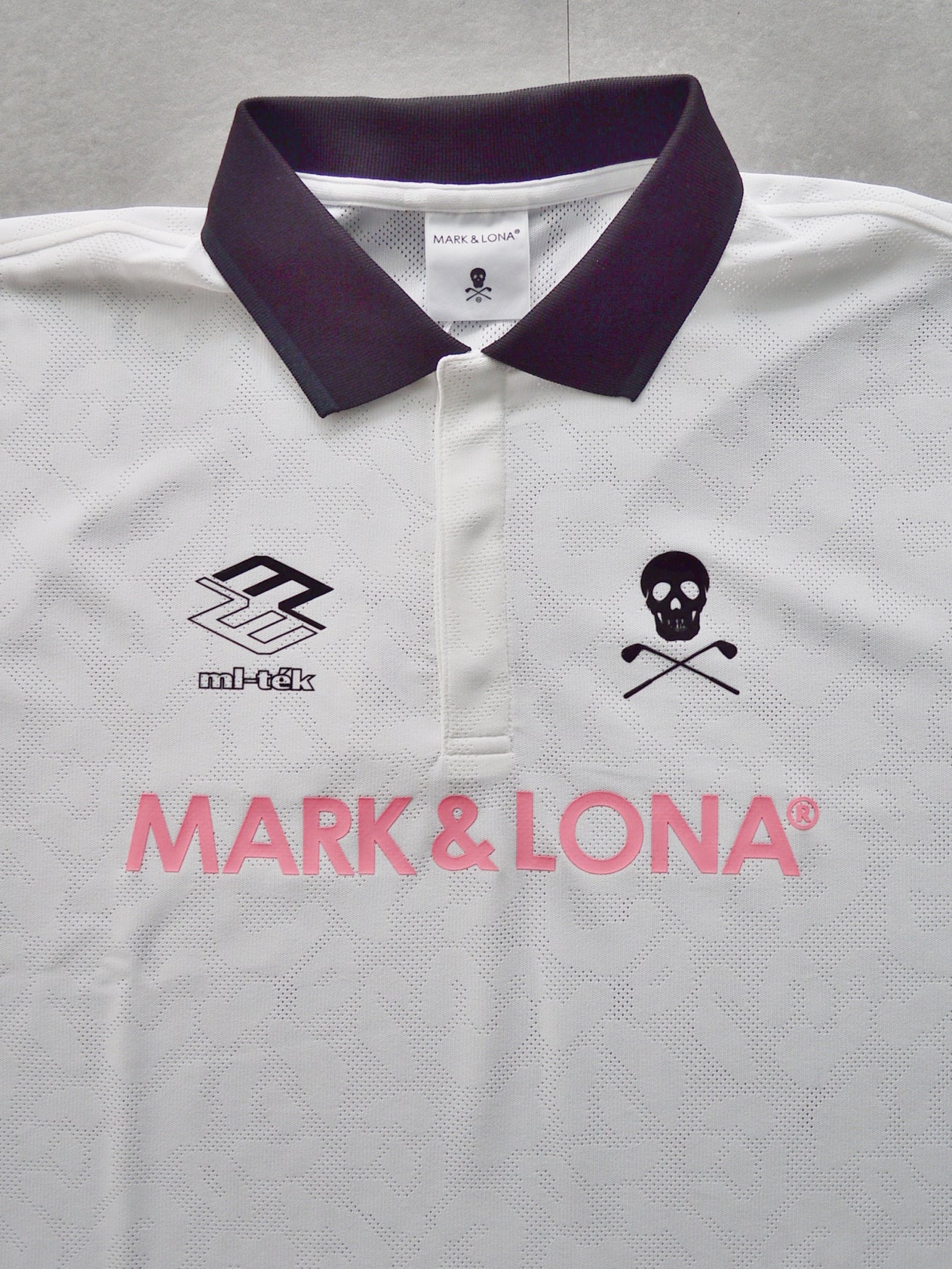 ML-Tech Leopard Polo | MEN / WHITE