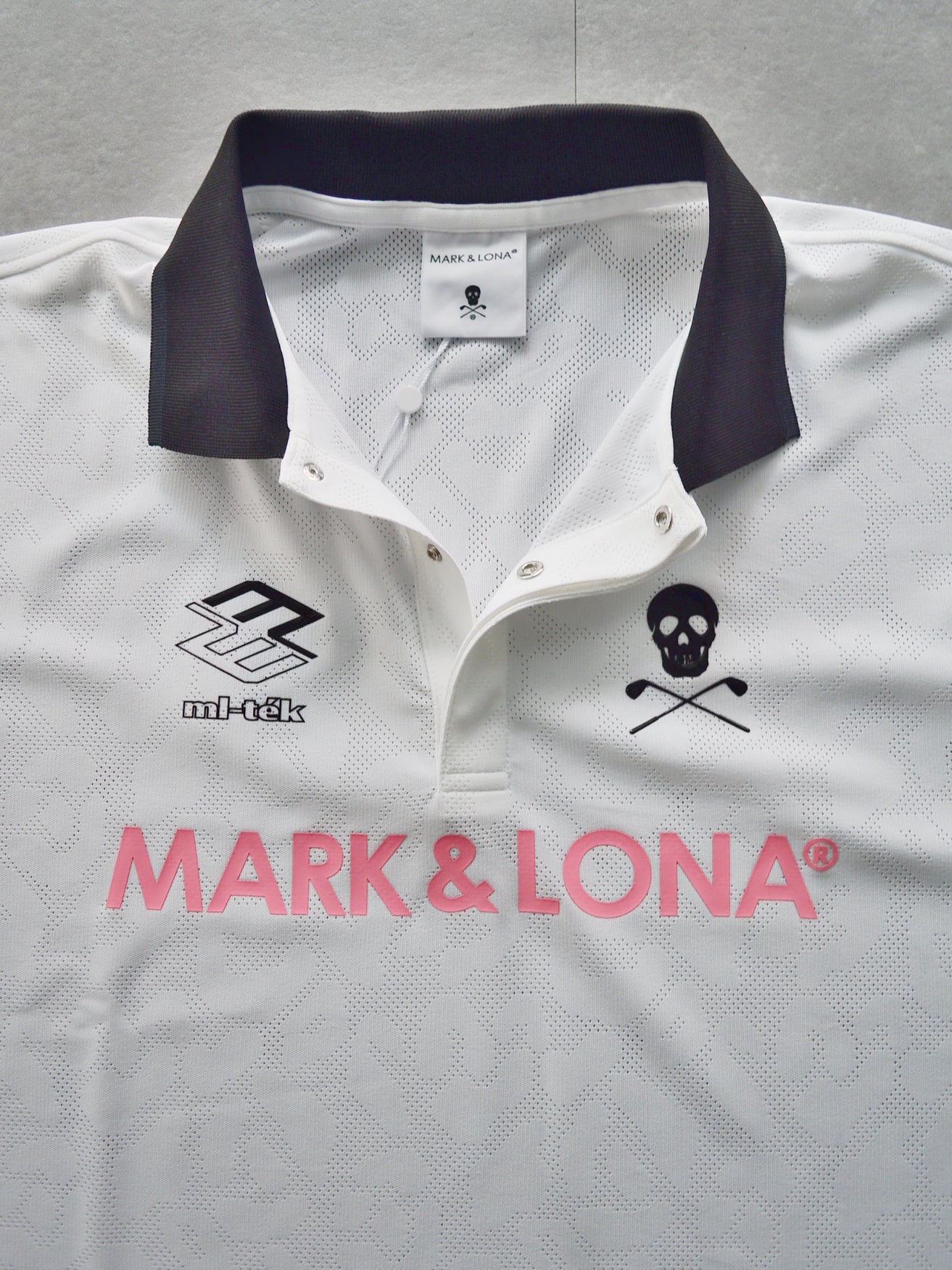 ML-Tech Leopard Polo | MEN / WHITE