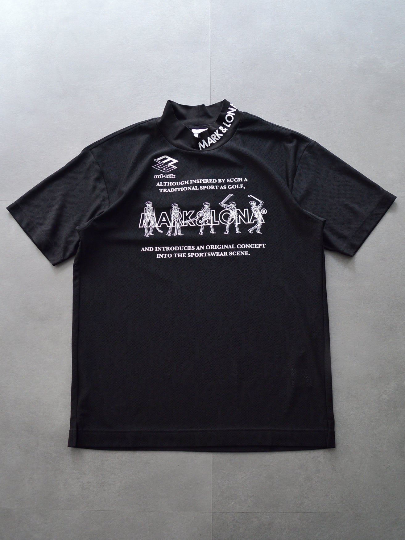 Motion Skull Mock Neck | MEN / BLACK