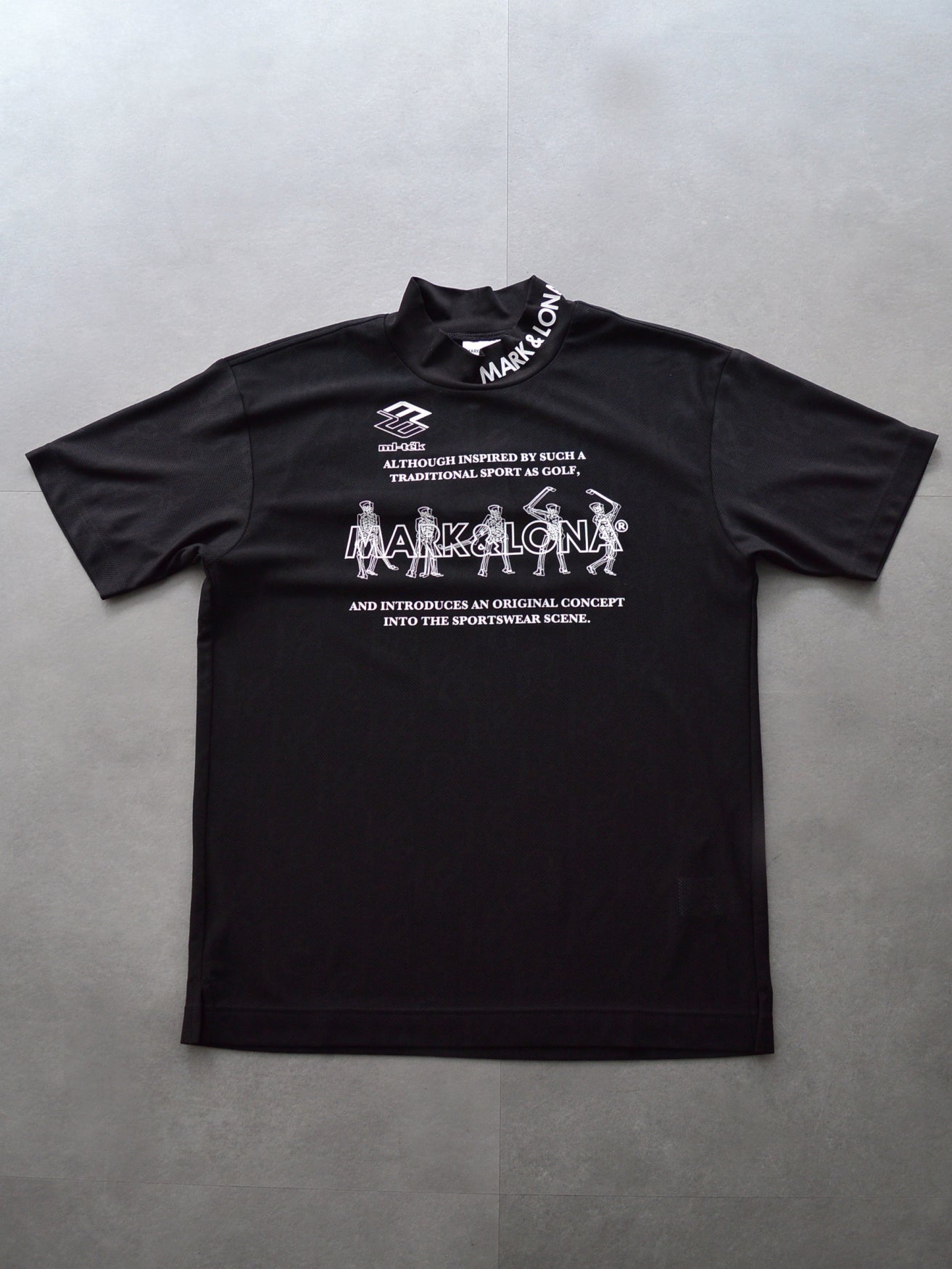 Motion Skull Mock Neck | MEN / BLACK