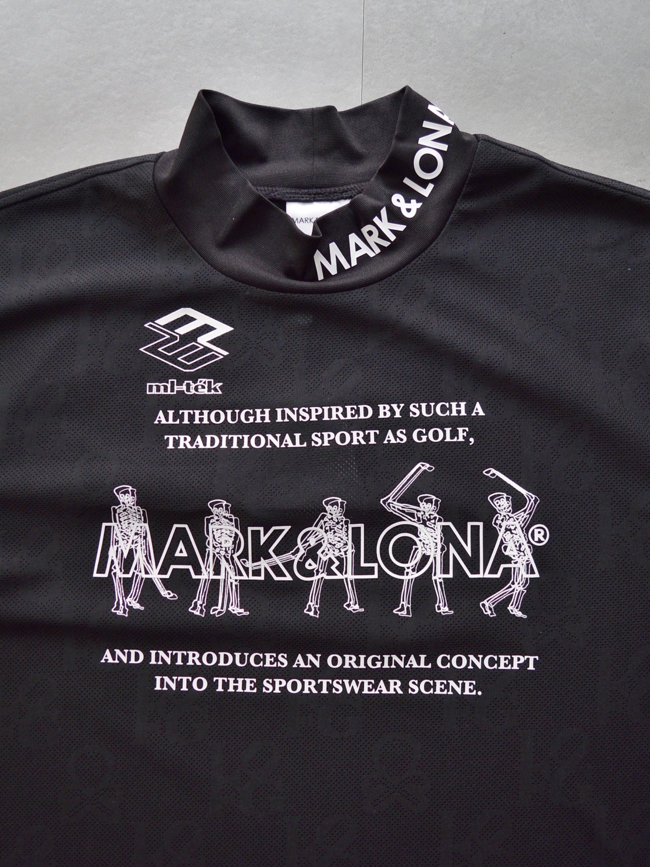 Motion Skull Mock Neck | MEN / BLACK