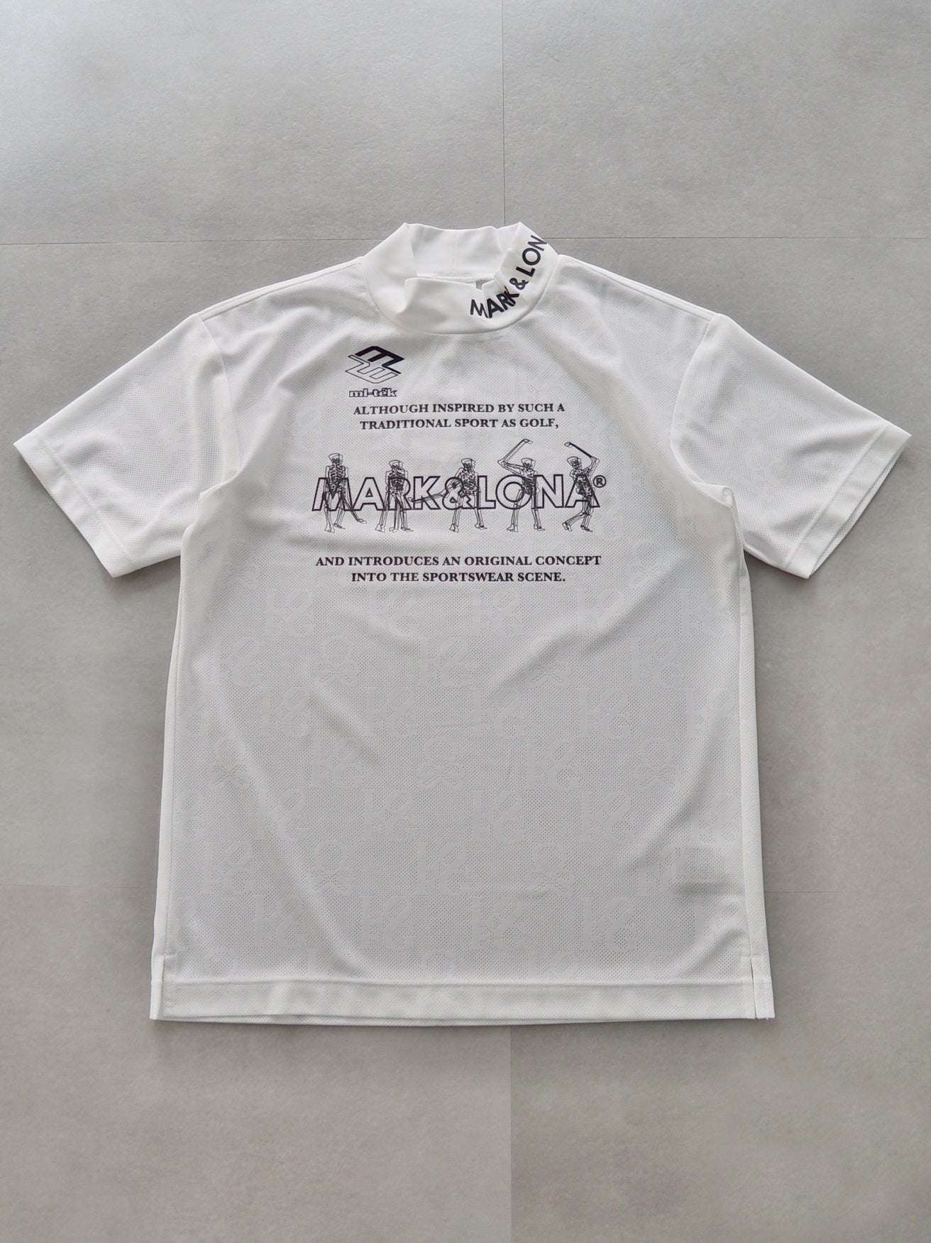 Motion Skull Mock Neck | MEN / WHITE