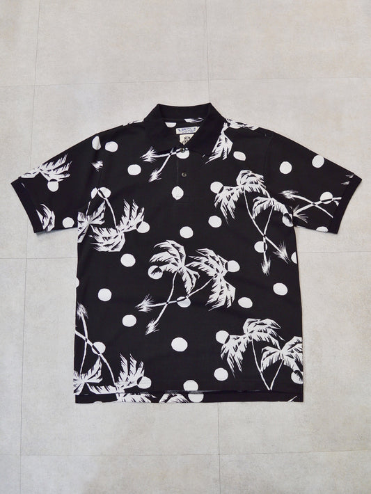 NVG×SUNSURF Moon Palm Tree Polo (BLACK)