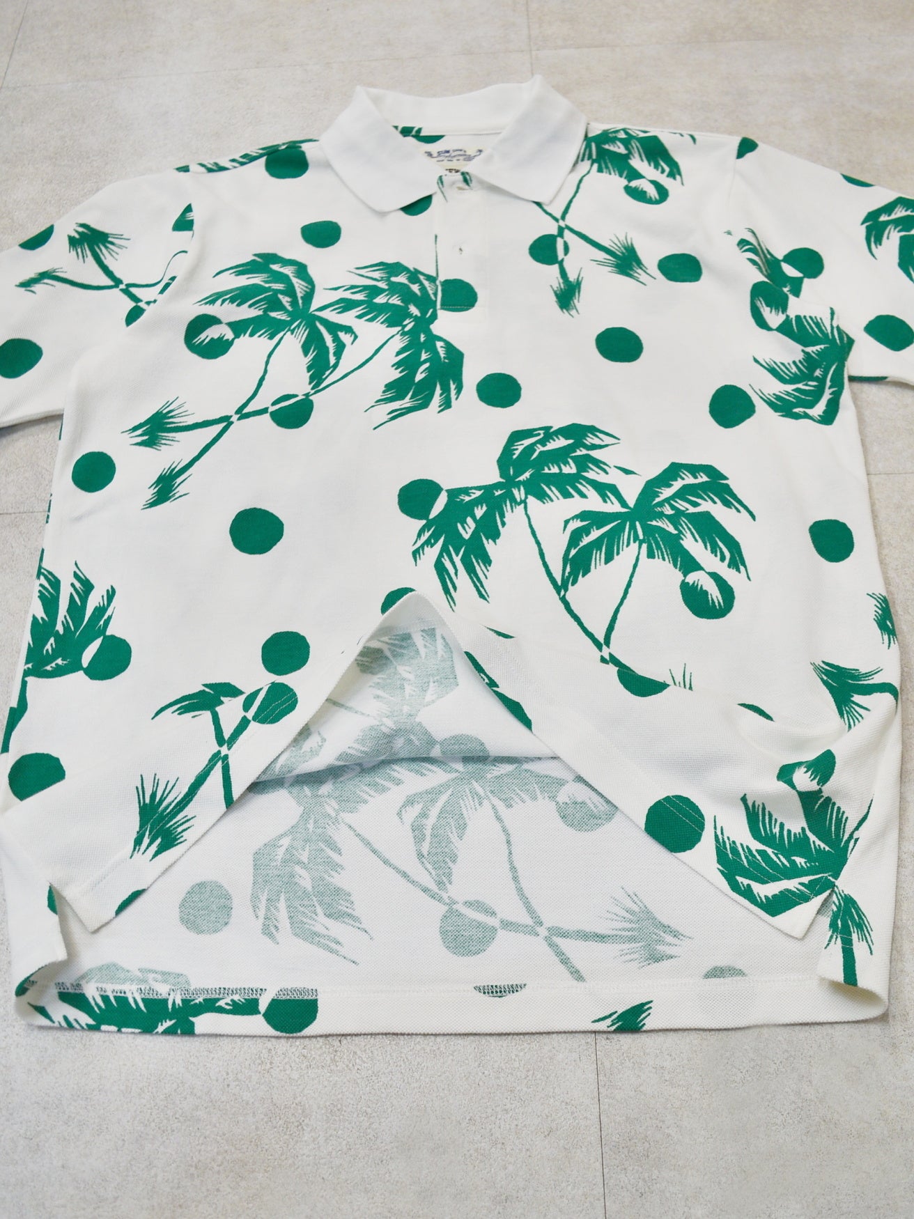 NVG×SUNSURF Moon Palm Tree Polo (OFF.WHITE)