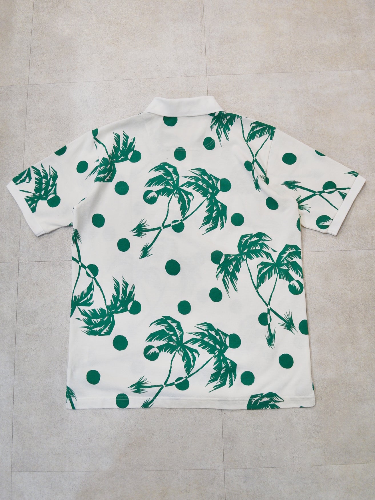 NVG×SUNSURF Moon Palm Tree Polo (OFF.WHITE)
