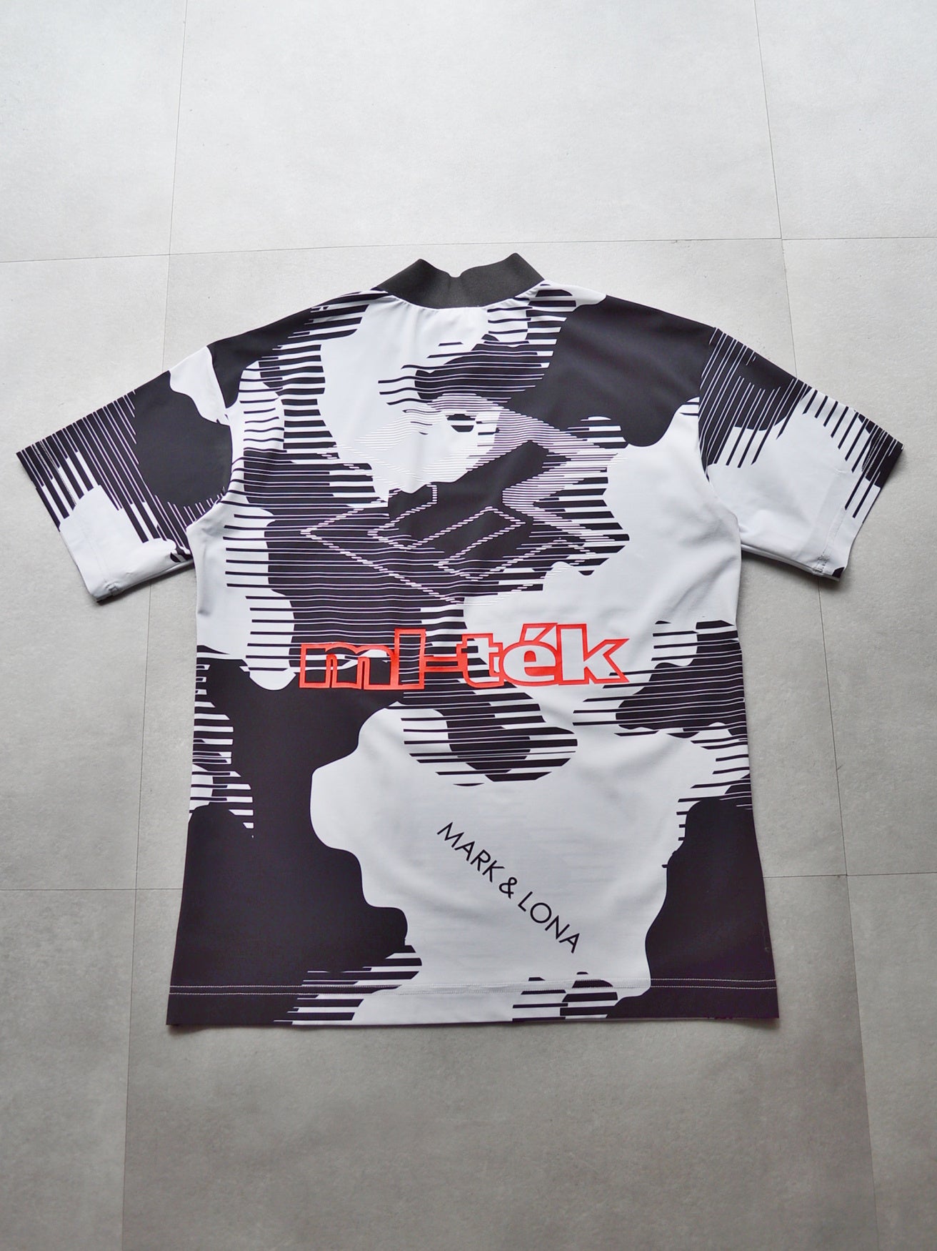 Flow Camo Mock Neck Tee | MEN / GREY