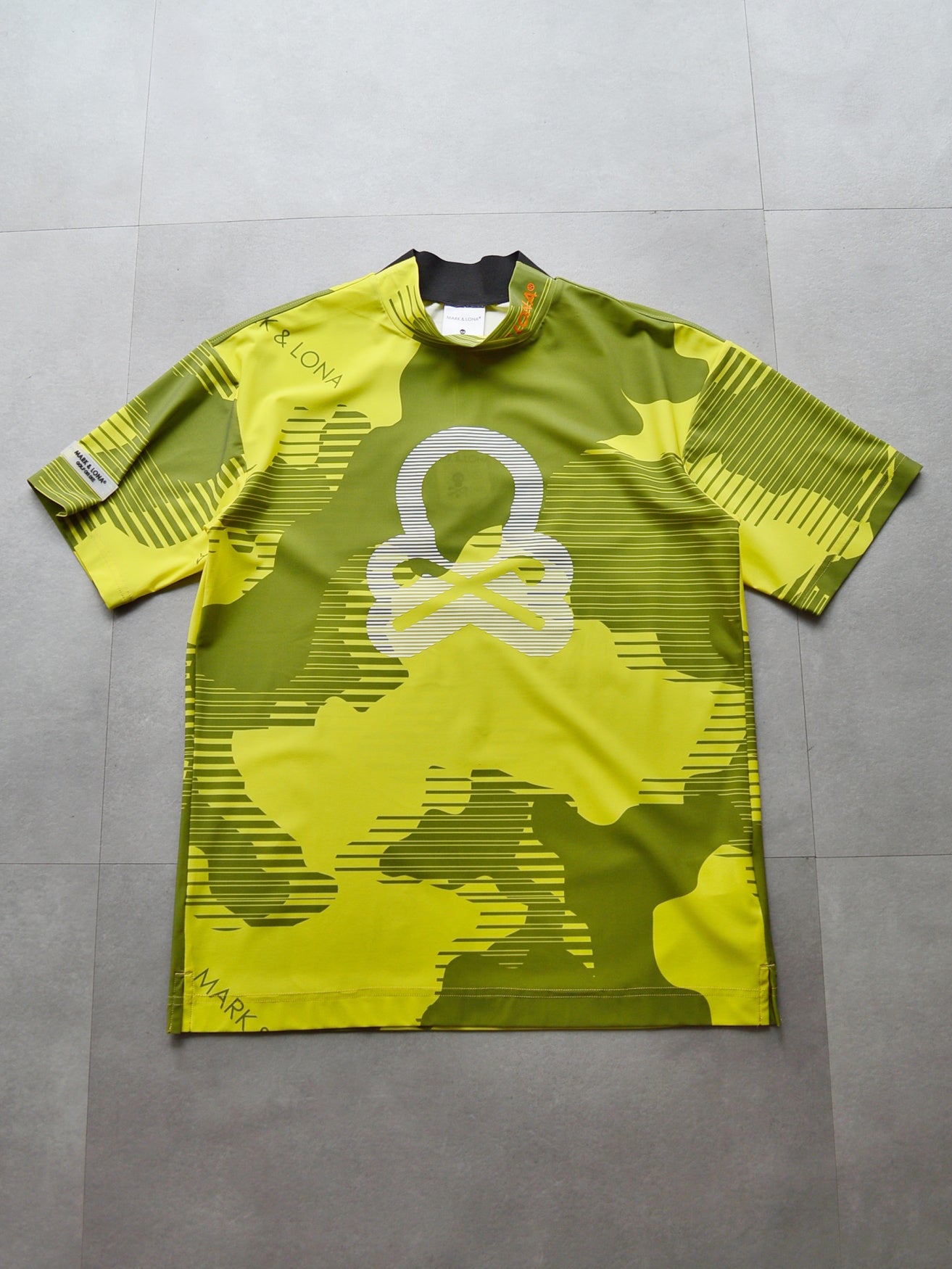 Flow Camo Mock Neck Tee | MEN / YELLOW