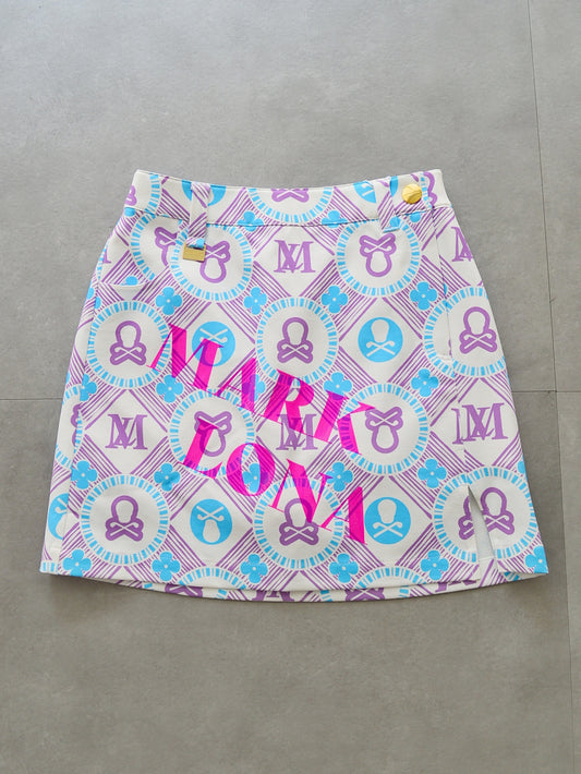 Aura Monogram Trapeze Skirt | WOMEN / PURPLE