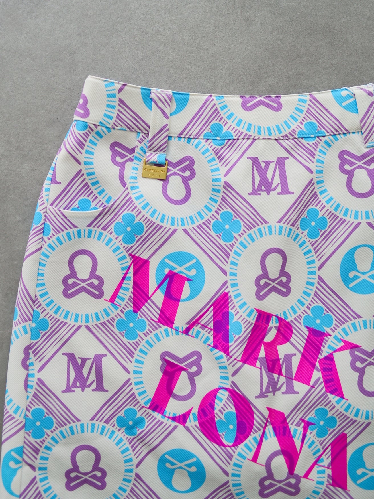 Aura Monogram Trapeze Skirt | WOMEN / PURPLE