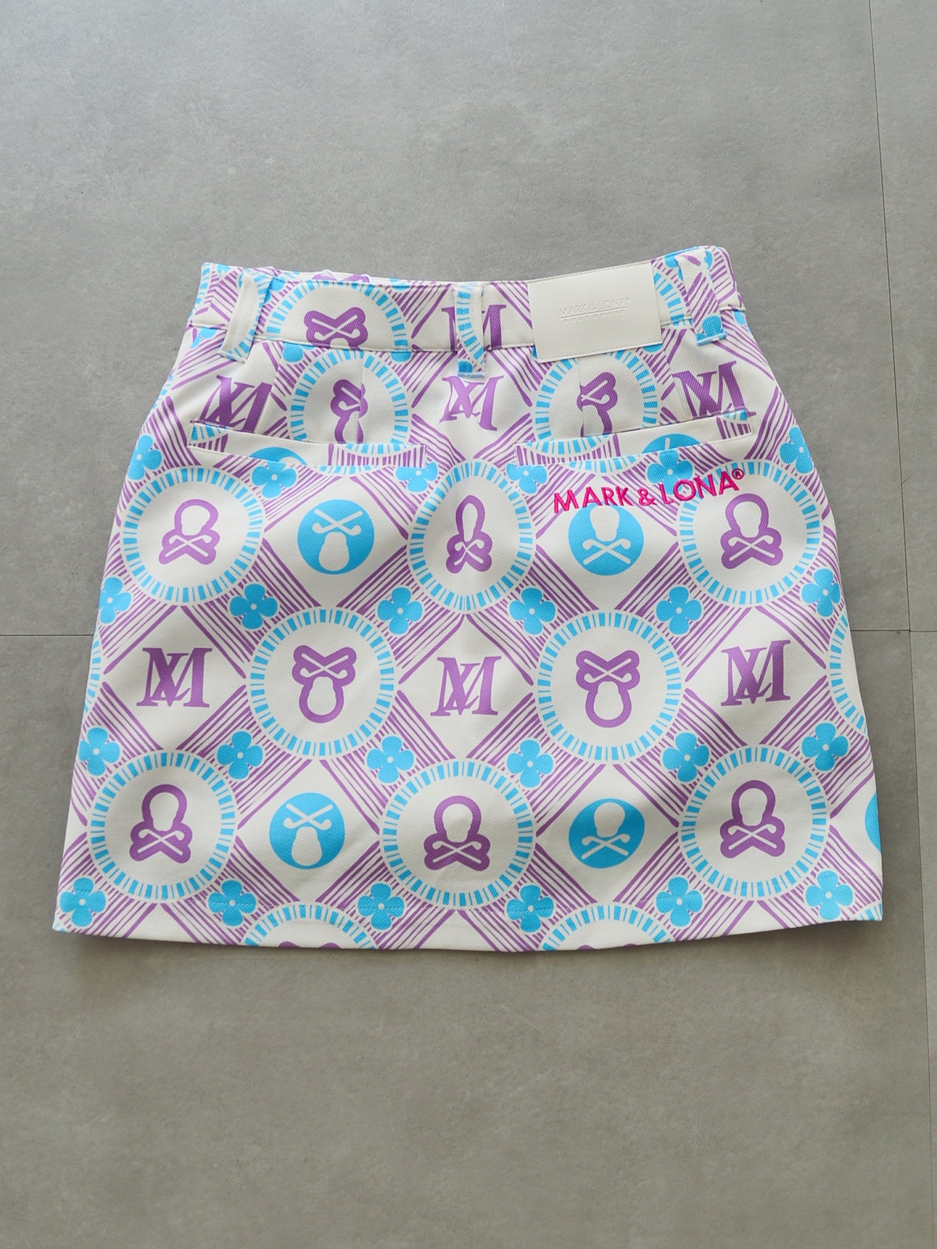 Aura Monogram Trapeze Skirt | WOMEN / PURPLE
