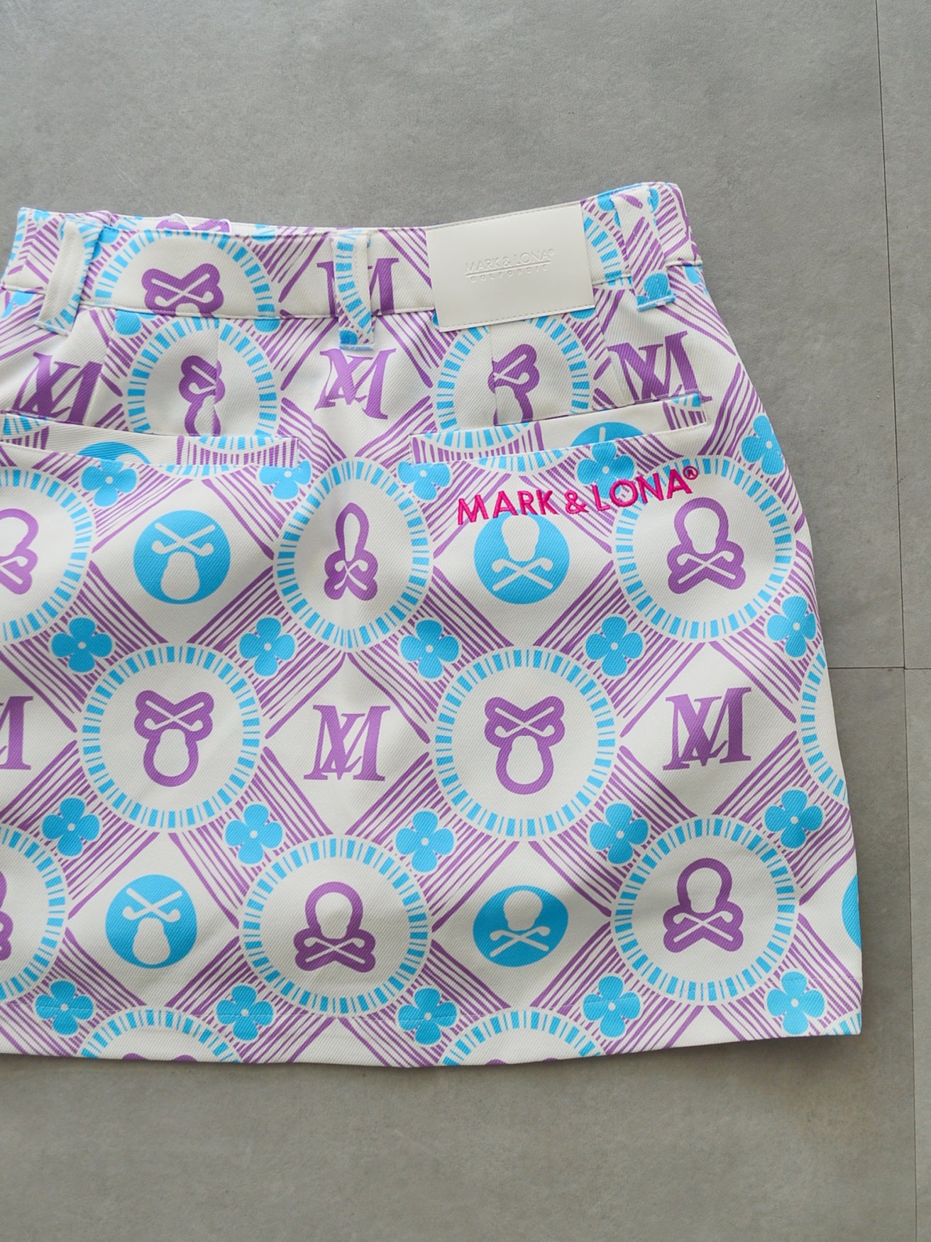 Aura Monogram Trapeze Skirt | WOMEN / PURPLE