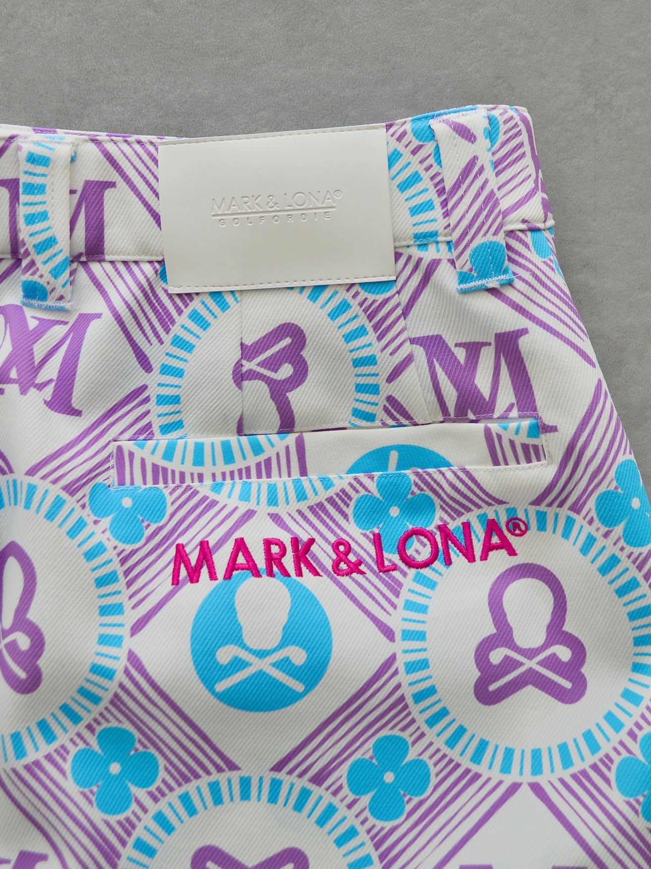 Aura Monogram Trapeze Skirt | WOMEN / PURPLE