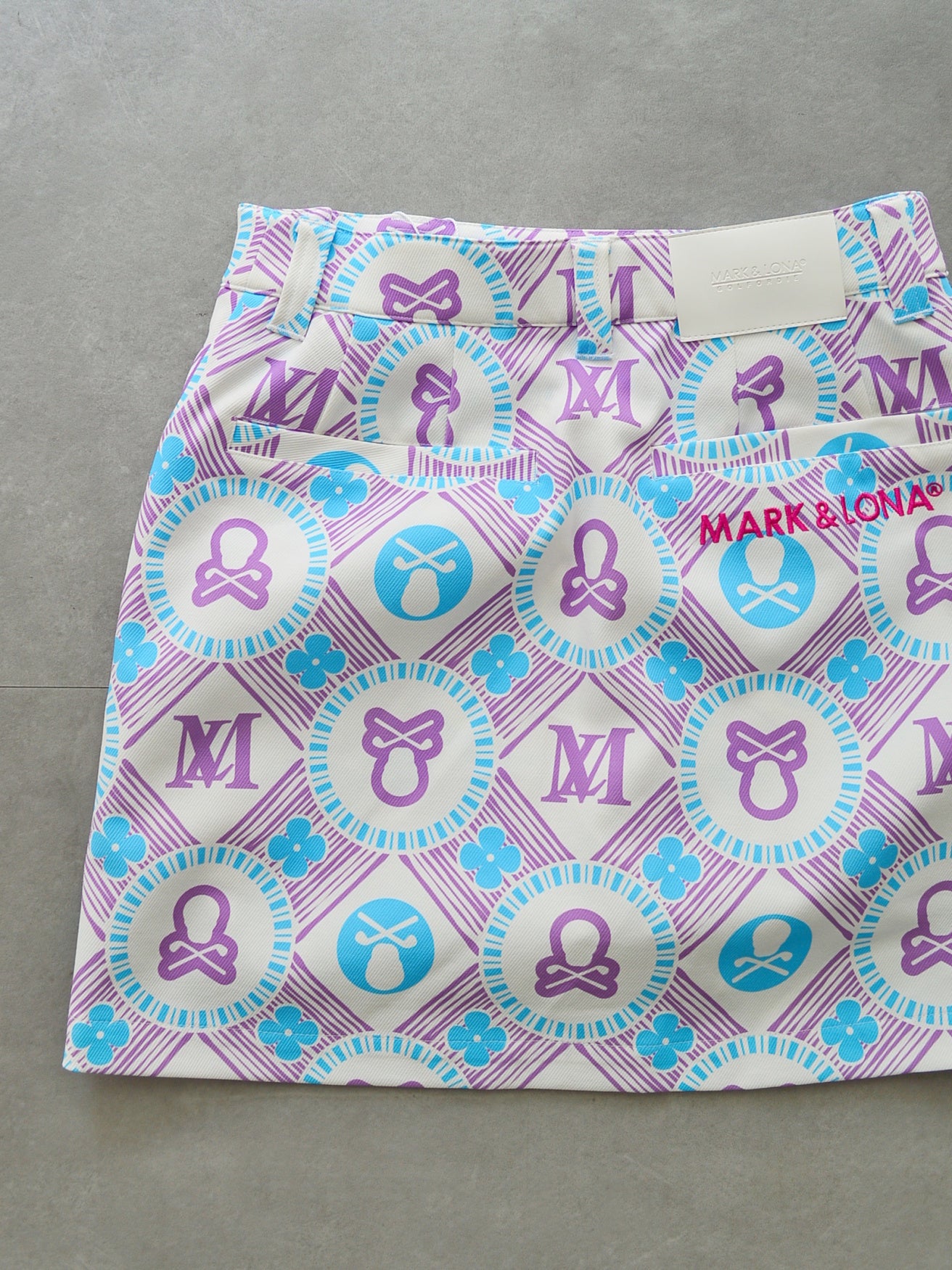 Aura Monogram Trapeze Skirt | WOMEN / PURPLE