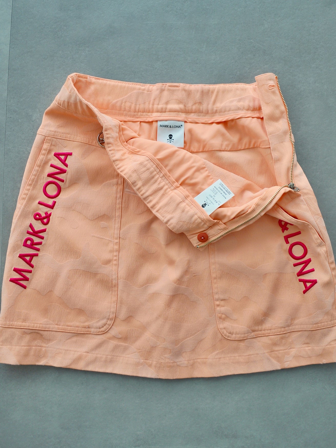 Gauge Trapeze Mini Skirt | WOMEN / ORANGE