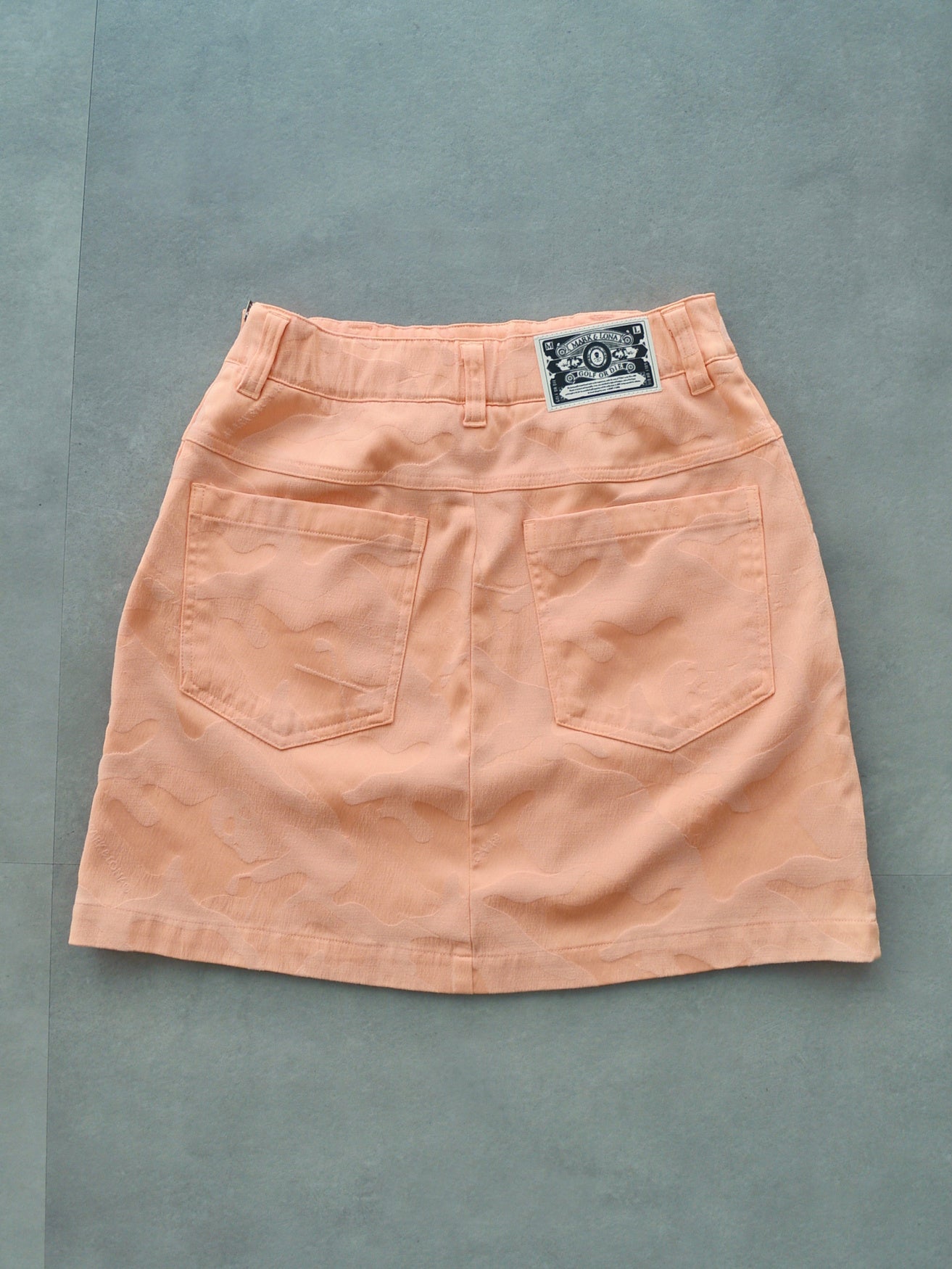 Gauge Trapeze Mini Skirt | WOMEN / ORANGE
