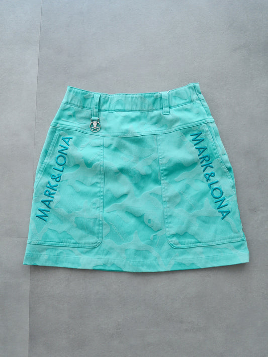 Gauge Trapeze Mini Skirt  | WOMEN / MINT