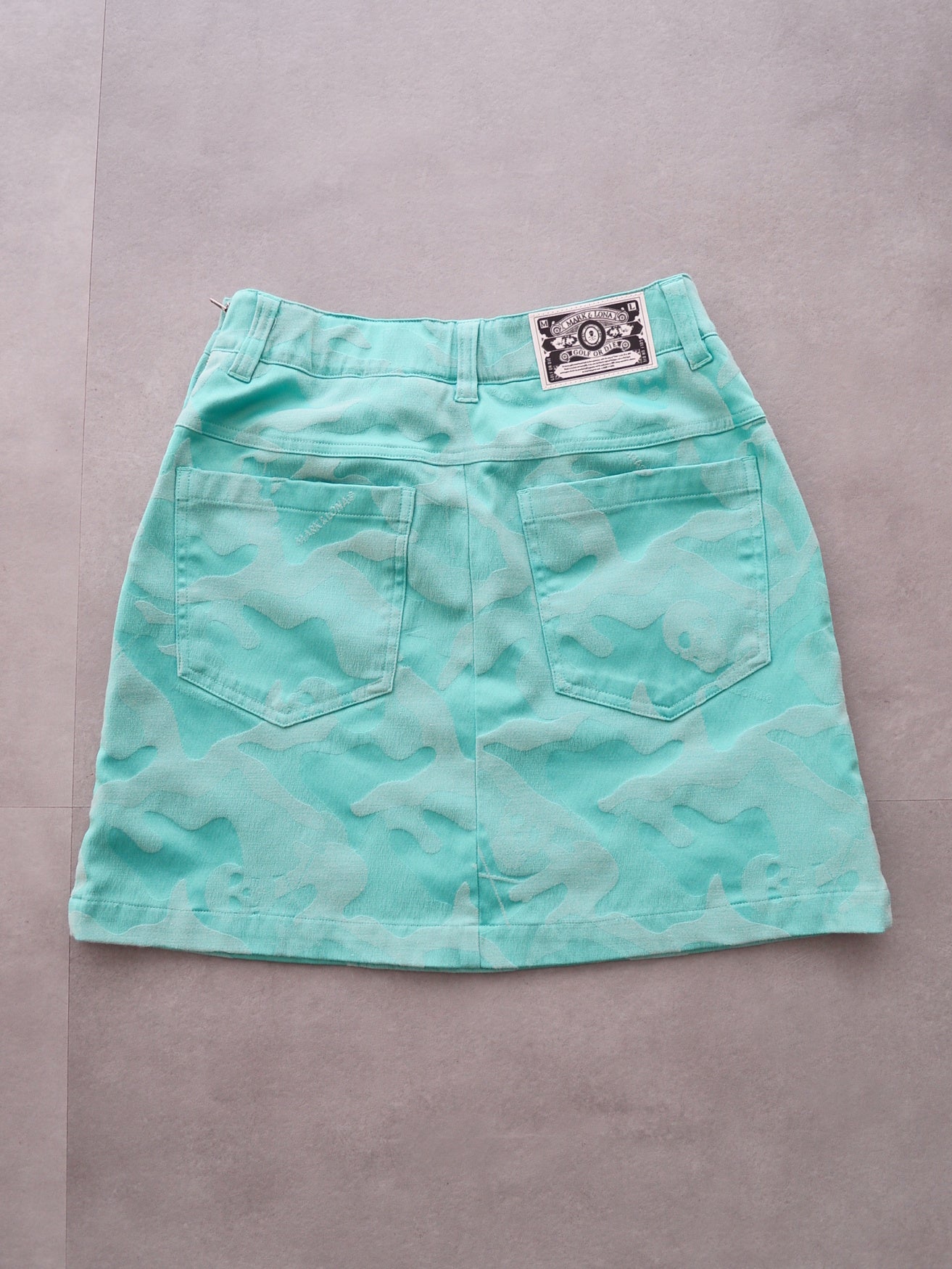Gauge Trapeze Mini Skirt | WOMEN / MINT