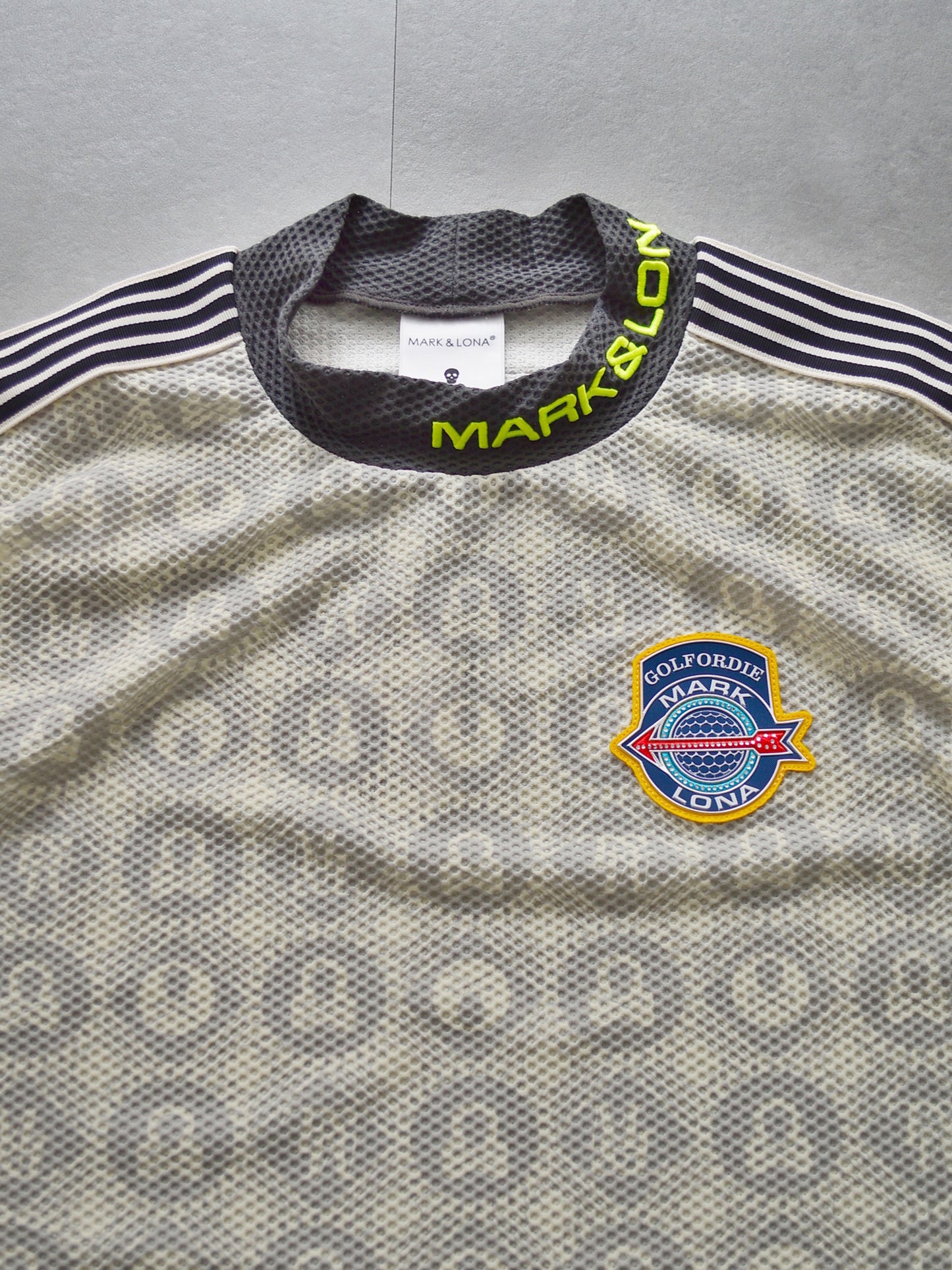 B.O.C Mesh Mock Tee | MEN / IVORY