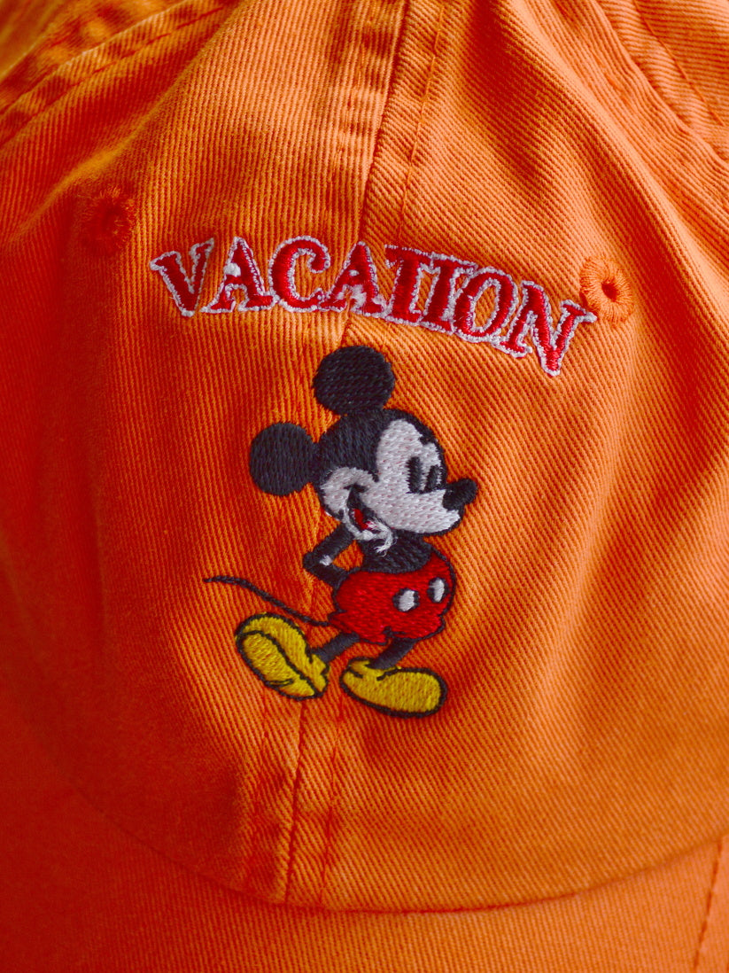 VACATION Mickey Dad Cap | MEN and WOMEN / ORANGE