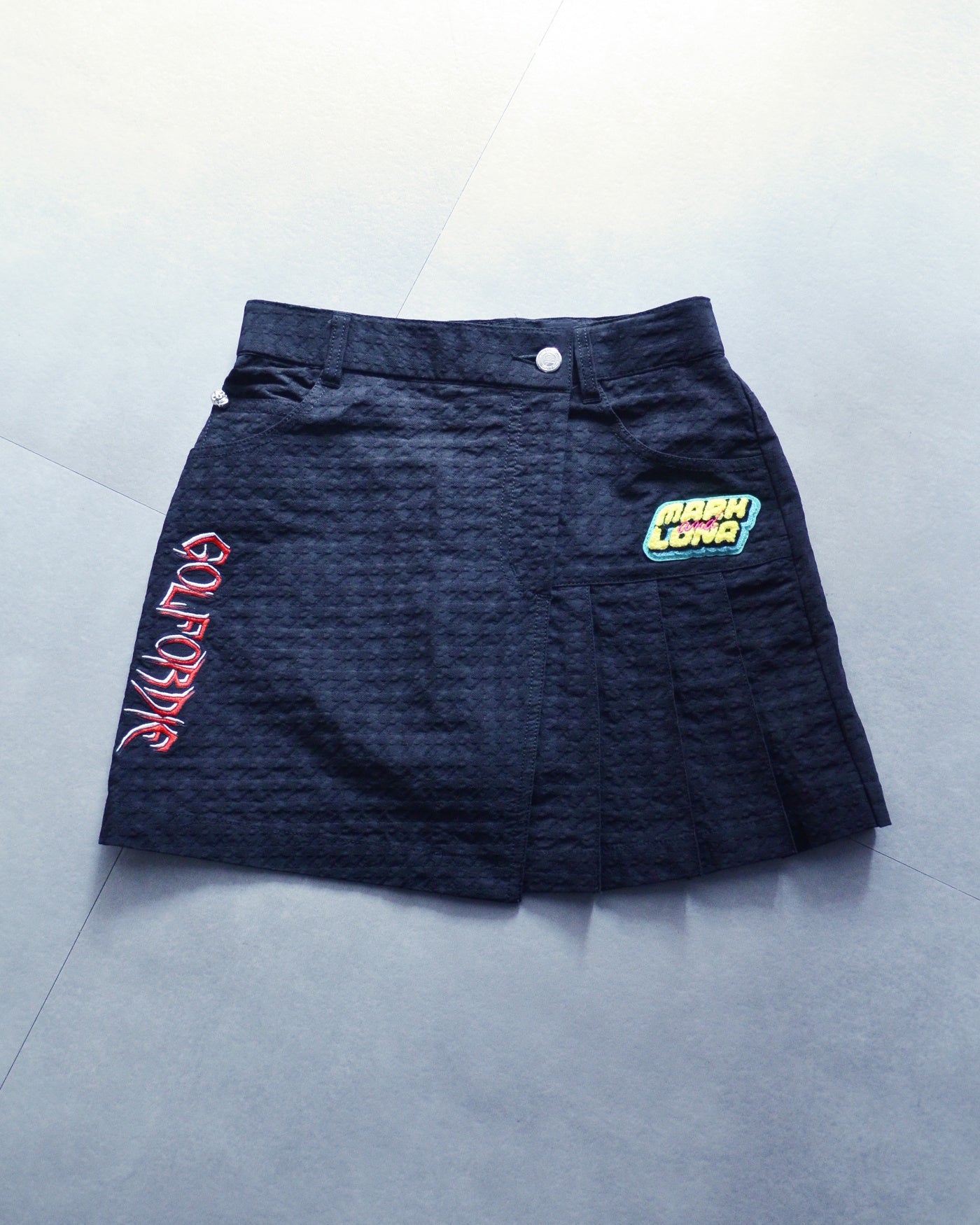 Slash Asym Pattern Skirt | WOMEN / BLACK