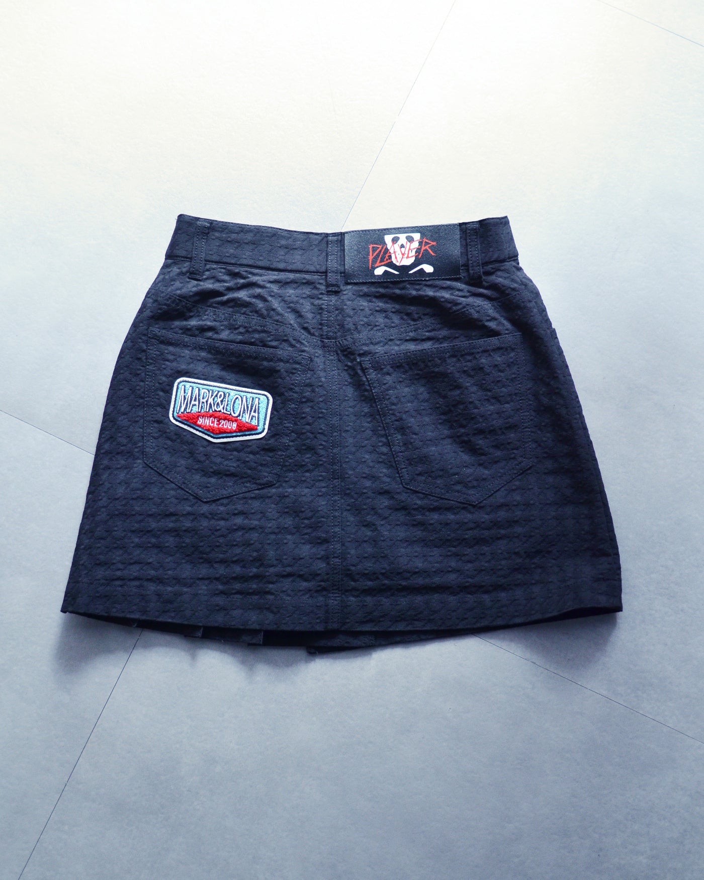 Slash Asym Pattern Skirt | WOMEN / BLACK