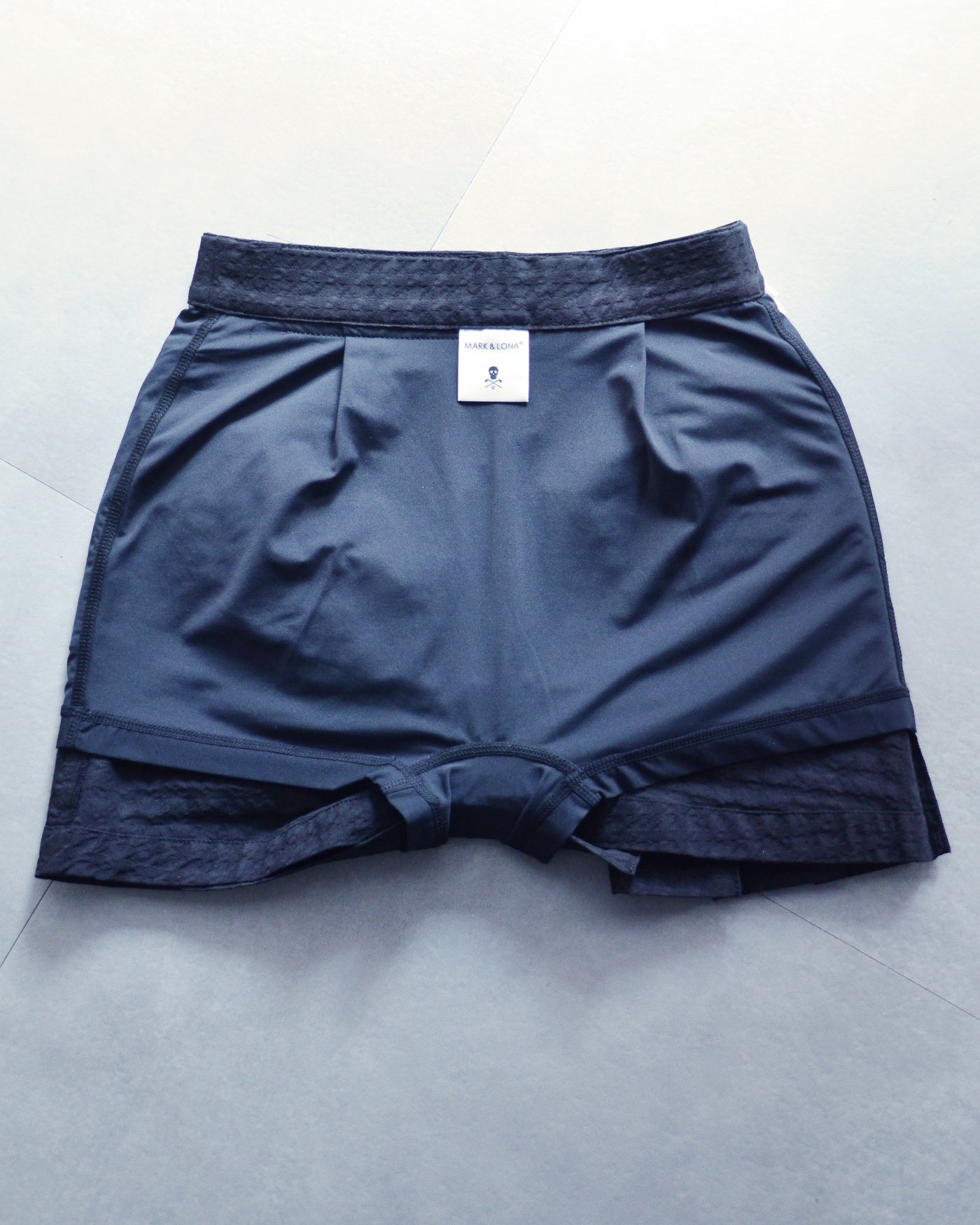 Slash Asym Pattern Skirt | WOMEN / BLACK