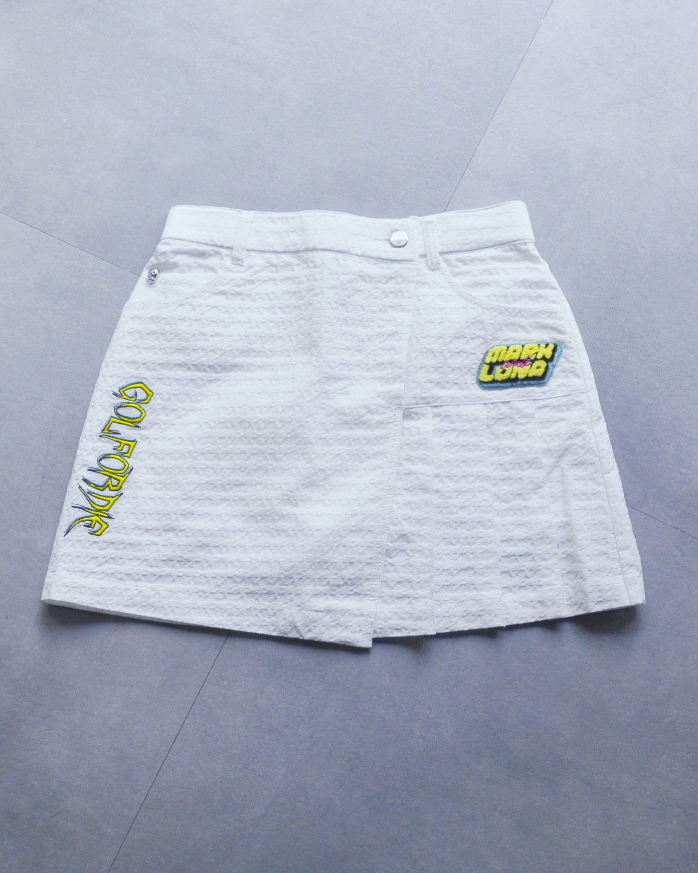 Slash Asym Pattern Skirt | WOMEN / WHITE