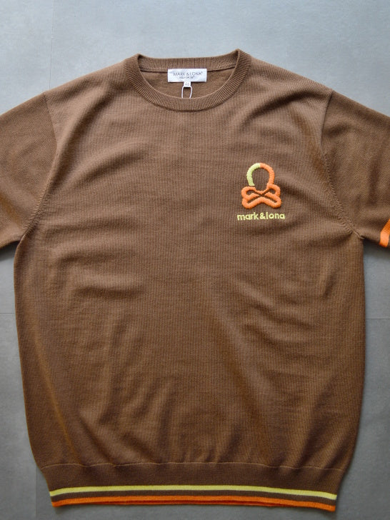 Quadro Silky Wool Sweater | MEN / BROWN