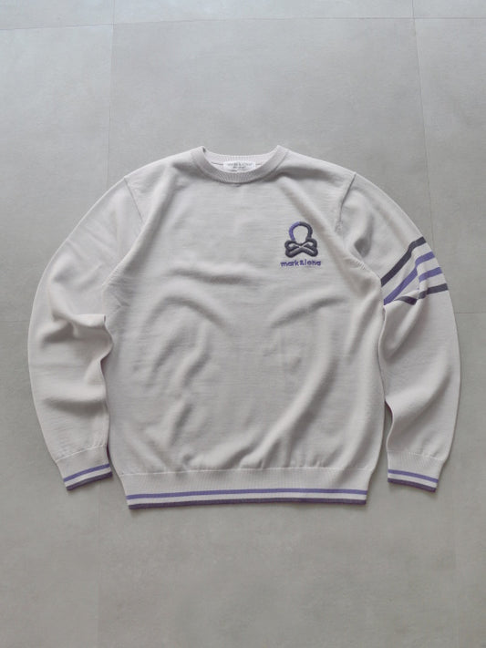 Quadro Silky Wool Sweater | MEN / LT.GREY