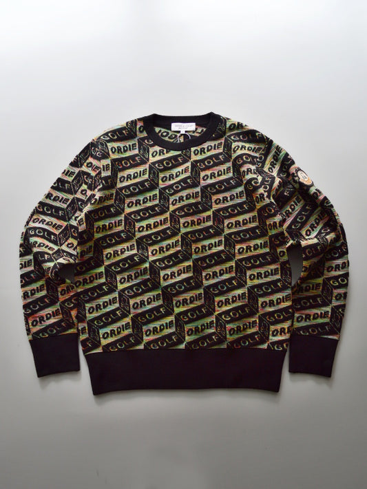 Dépêche Geometry Jacquard Knit | MEN / BLACK