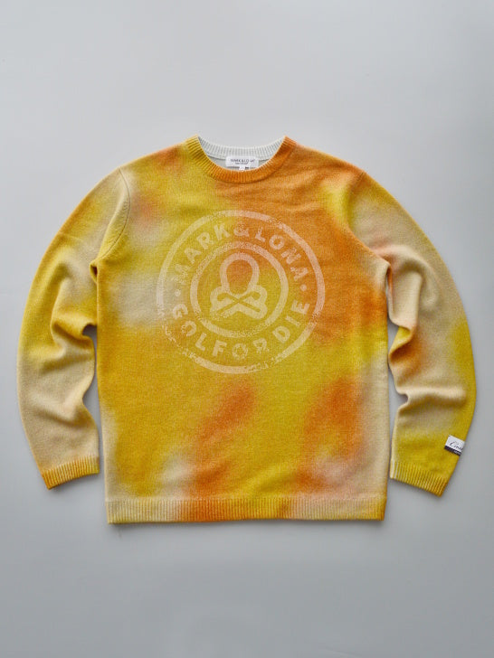 Eclipse Camo Cashmere Knit | MEN / ORANGE