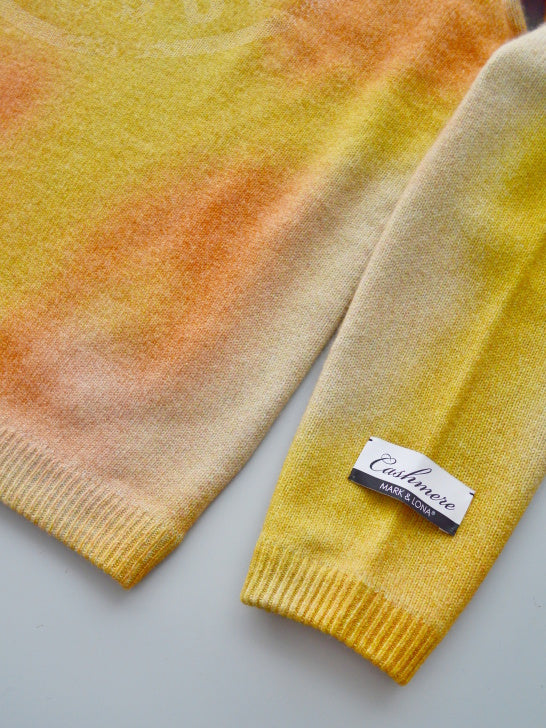 Eclipse Camo Cashmere Knit | MEN / ORANGE