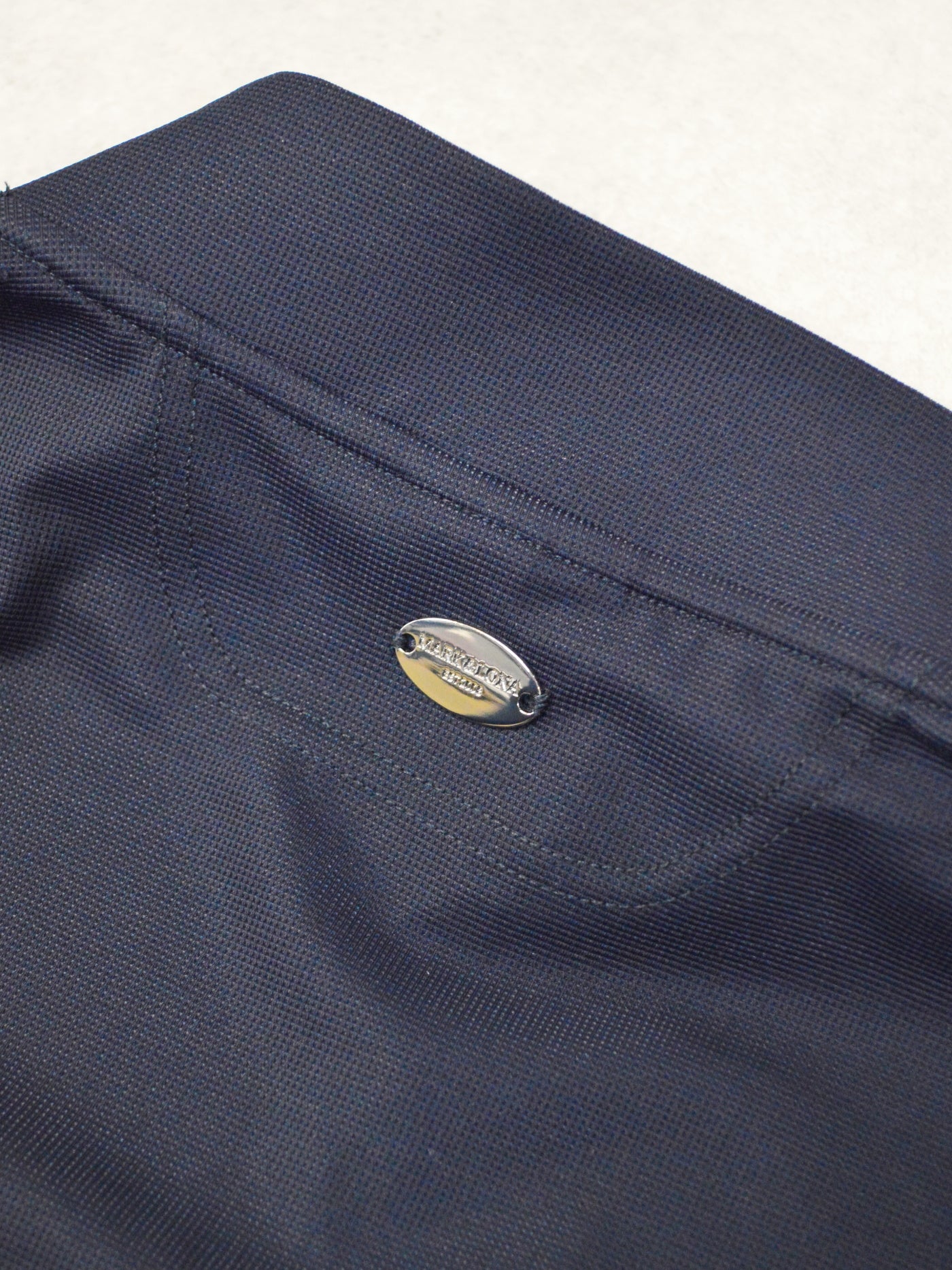 Croce Waffle Mock Neck Tee | MEN / NAVY