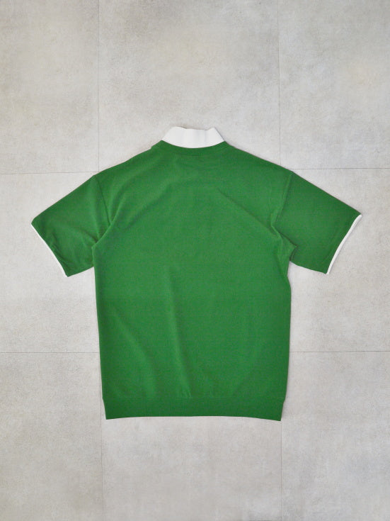 Sovereign Pile Mock Neck Tee | MEN / GREEN