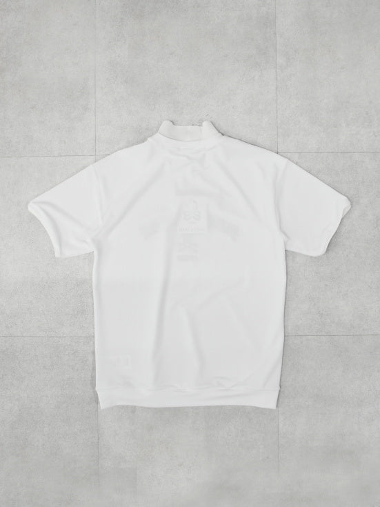 Sovereign Pile Mock Neck Tee | MEN / WHITE