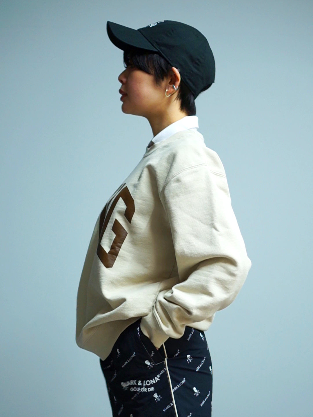 NVG New Used Crew Sweat Shirt(BEIGE)