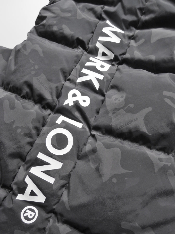 ACD Camo Goose Down Vest | MEN / BLACK