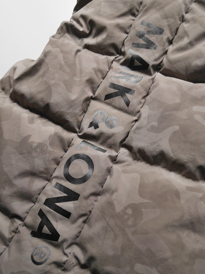 ACD Camo Goose Down Vest | MEN / BEIGE