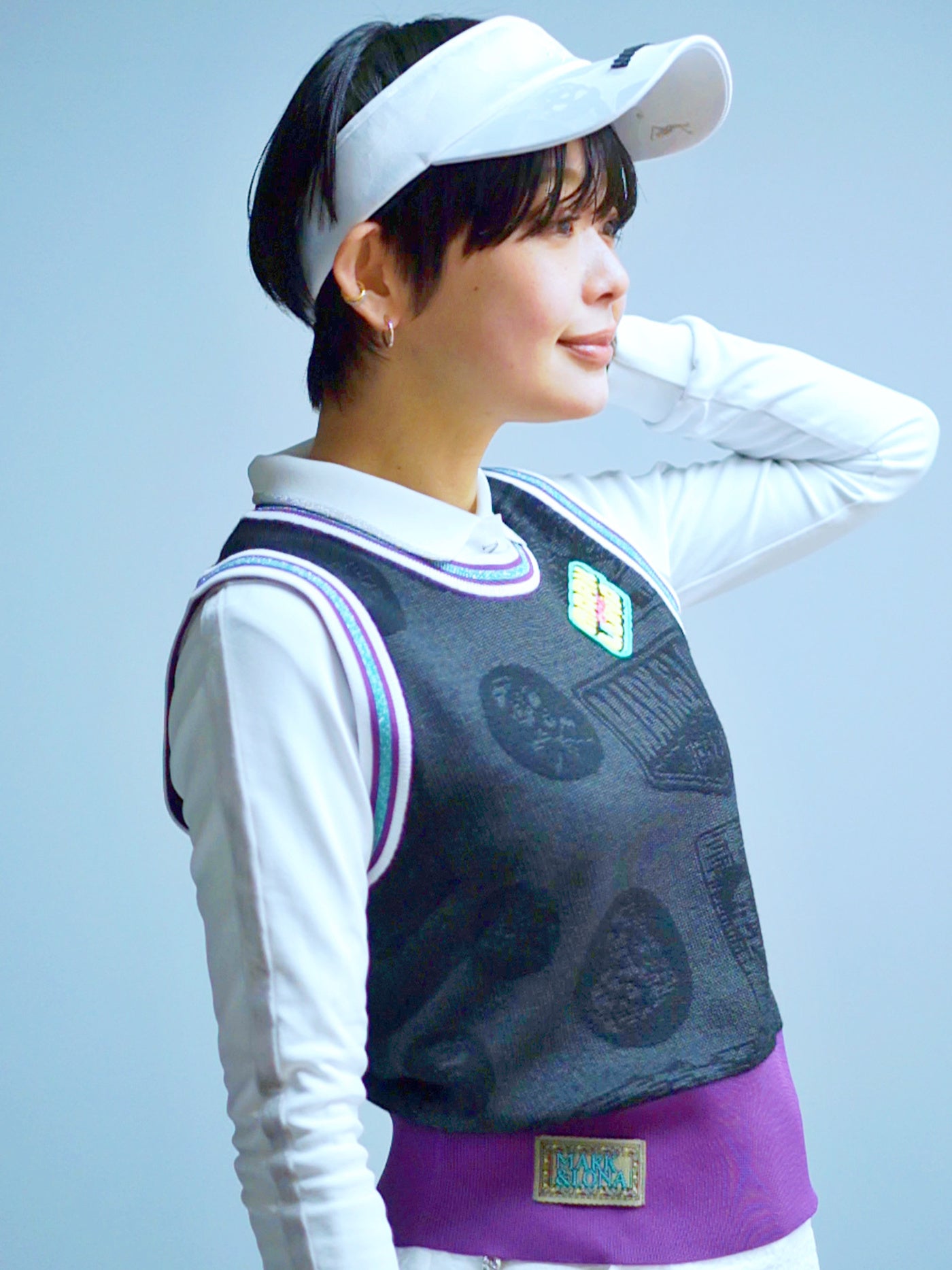 Cindy Round Neck Vest | WOMEN / BLACK