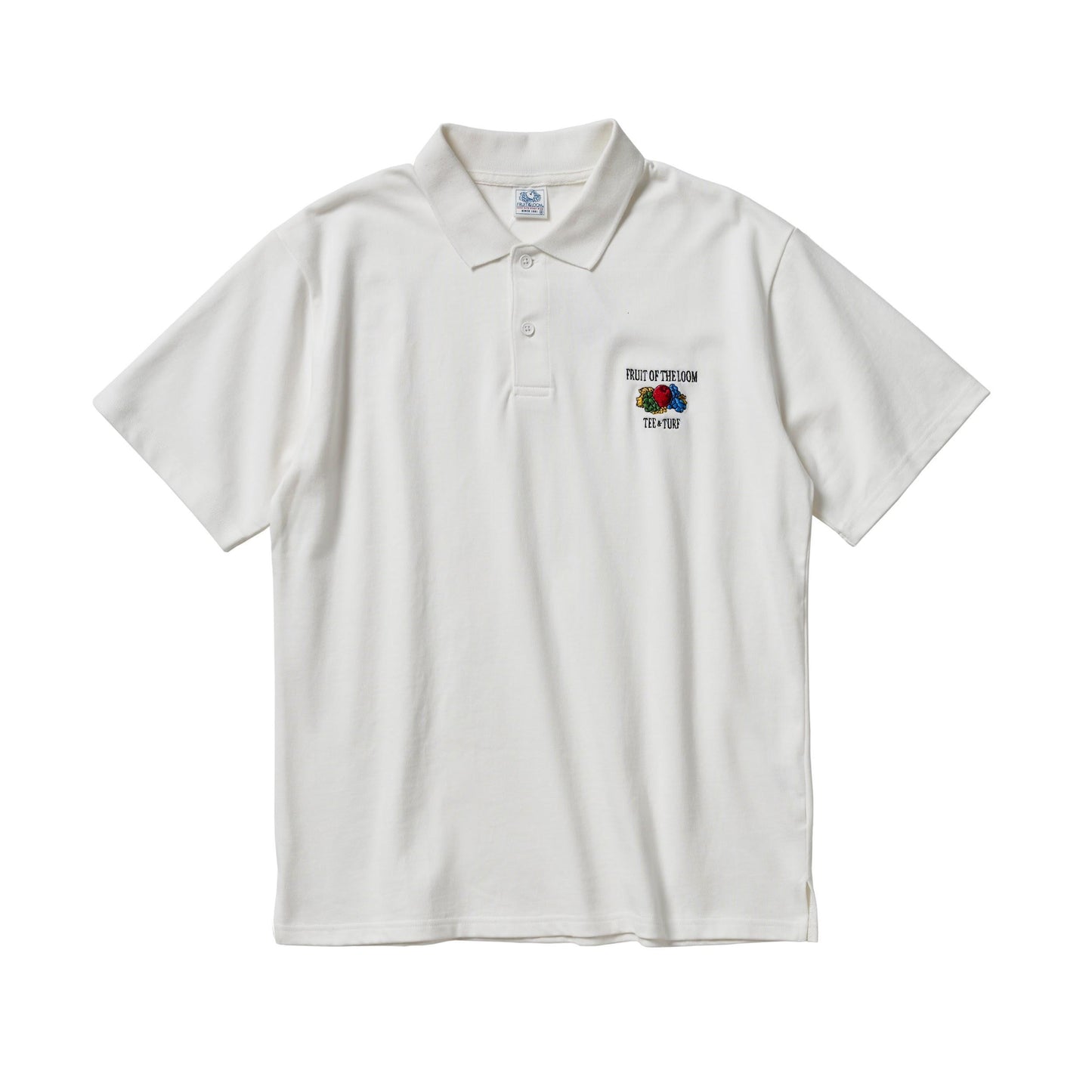 FRUIT OF THE LOOM Embroidery Polo / WHITE