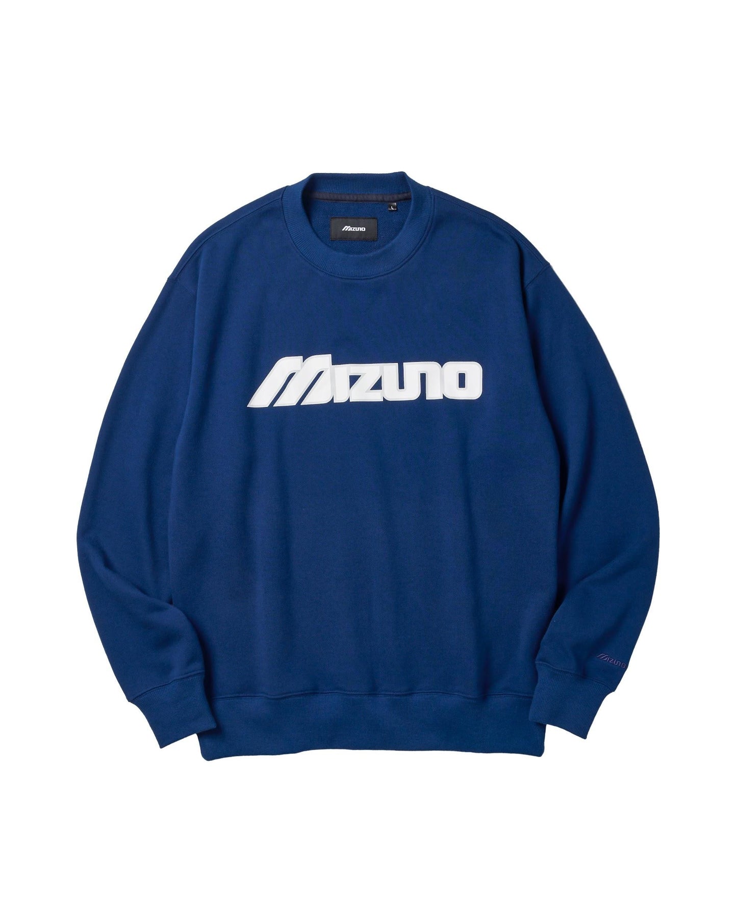 MIZUNO Classic Logo Print Crew Sweat(NAVY)