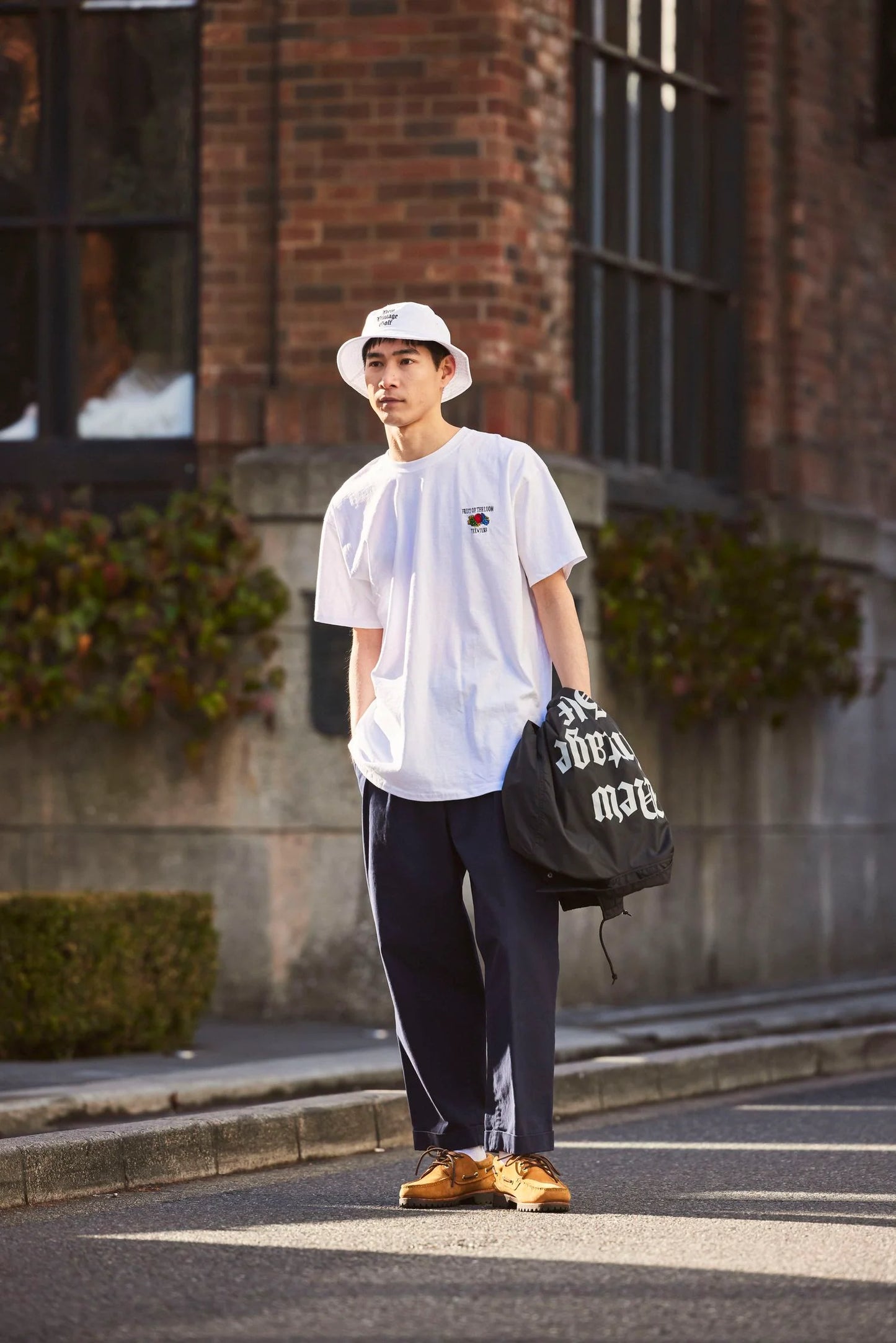 FRUIT OF THE LOOM 2Pack T-Shirt / WHITE・NAVY