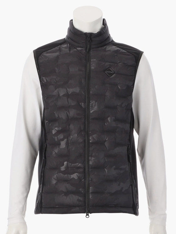 BRIEFING GOLF | MEN'S HYBRID DOWN VEST / BLACK × CAMO – ADVANTAGE