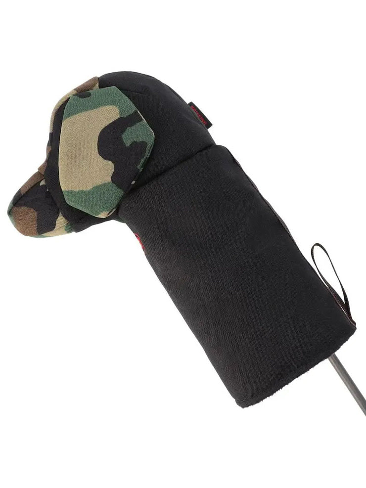 BRIEFING GOLF | DOGGY DRIVER COVER COMBI - BLACK×WOODLAND CAMO