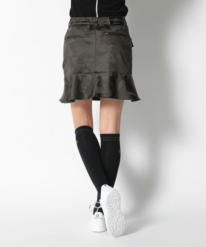 Gauge Zip Skirt | WOMEN / KHAKI