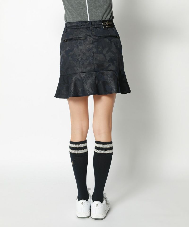 Gauge Zip Skirt | WOMEN / KHAKI