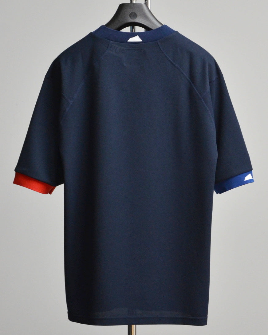 Mālama Recycle Pique Mockneck Shortsleeve / NAVY