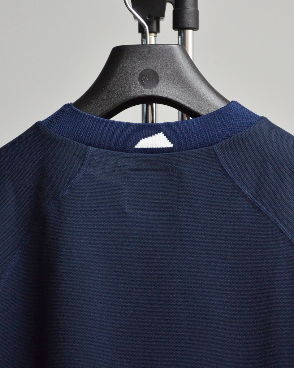 Mālama Recycle Pique Mockneck Shortsleeve / NAVY