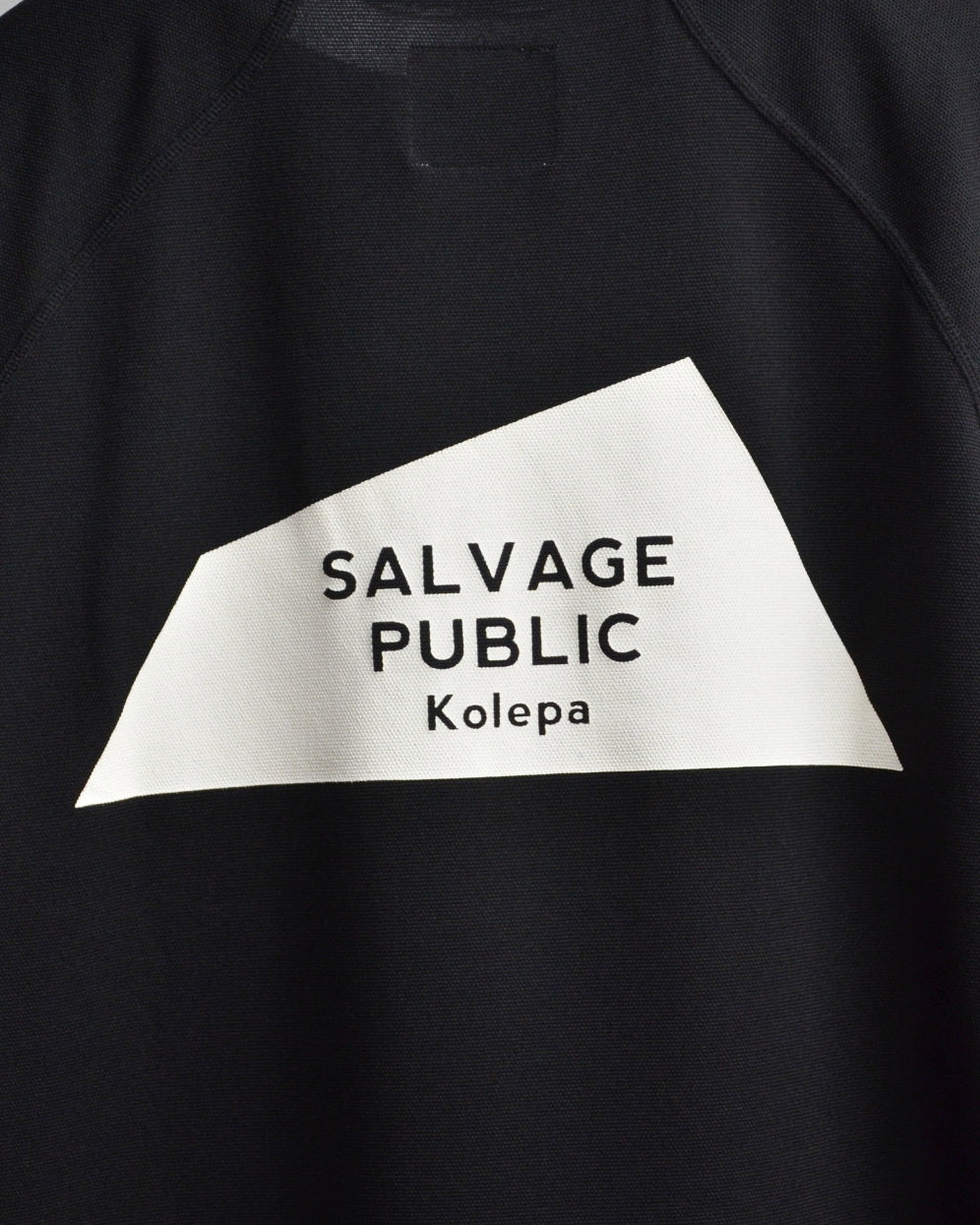 Mālama Recycle Pique Mockneck Shortsleeve(DH print) / BLACK