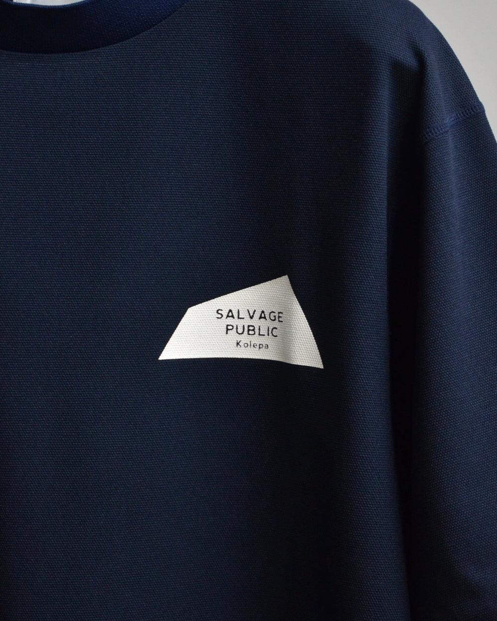 Mālama Recycle Pique Mockneck Shortsleeve(DH print) / NAVY